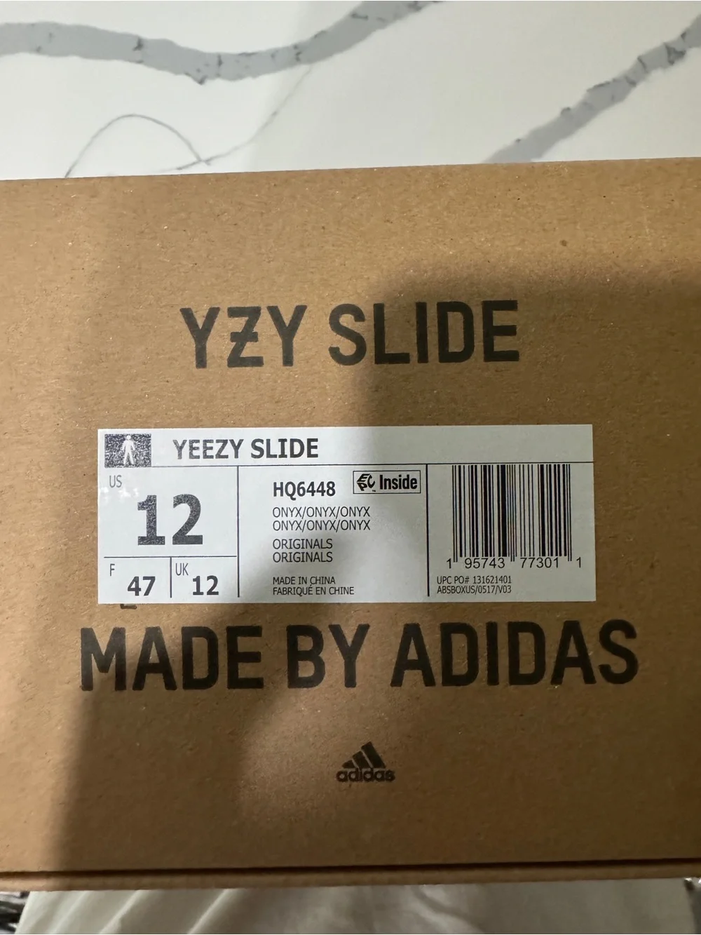 adidas YZY Slide in black